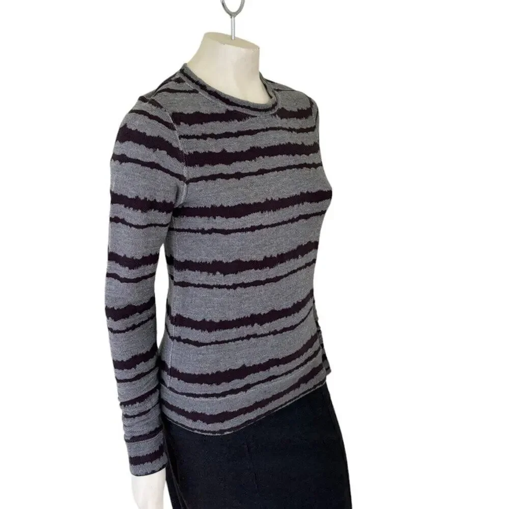 NEW A.L.C. Conlo Frequency Stripe Crewneck Sweatshirt SZ 2